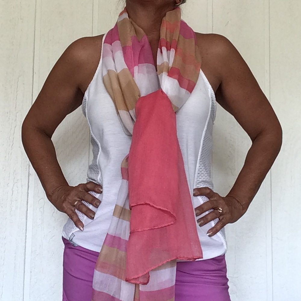 PASTEL STRIPE OVERSIZED BLANKET WRAP SCARF